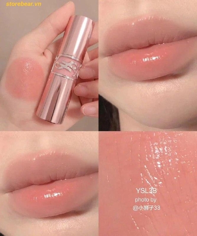 Son Dưỡng YSL Loveshine Candy Glow 3B Rosewood Blush Màu Hồng Gỗ