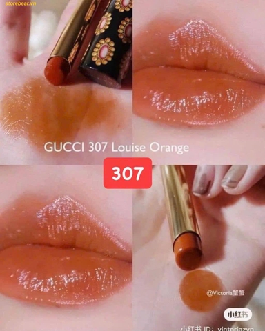 Son Dưỡng Gucci 307 Louise Orange Cam Cháy