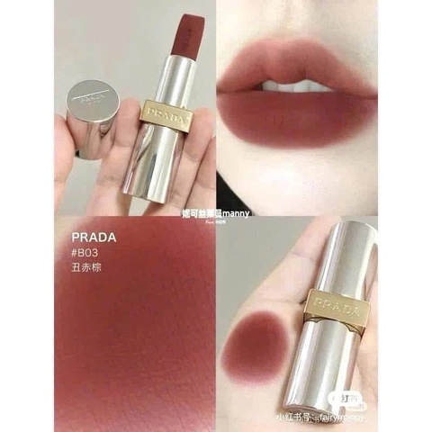 Son Set PRADA Mini Moisturizing Lip Balm - Bộ 3 Thỏi Giữ Ẩm Môi