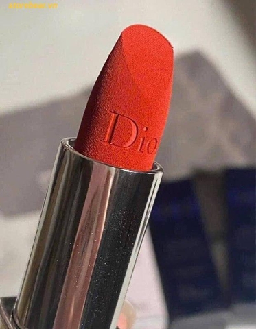 Son Dior Rouge Velvet Màu 999 - Đỏ Tươi Mini FullBox