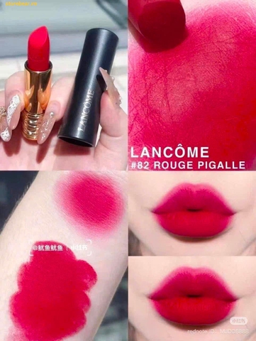 Son Lancome 82 Tapis Rouge Đỏ Hồng - Drama Matte