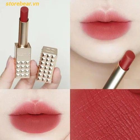 Son Valentino Spike Buttery Matte Lip Color 111A Undressed Velvet - Fullbox - Màu Đỏ Hồng Đất