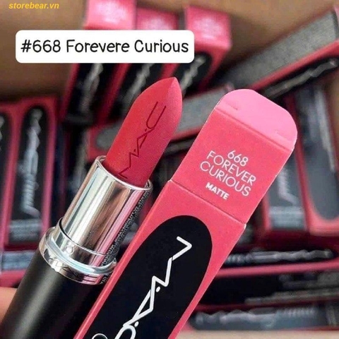 Son Mac 668 Forever Curious đỏ hồng đậm
