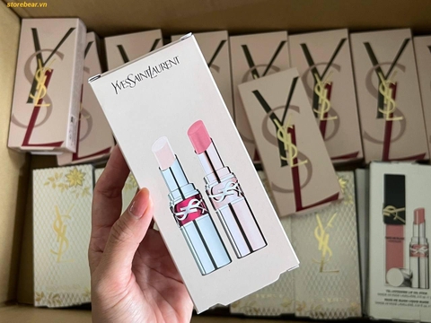 Set son YSL Candy Glow 2 thỏi màu N.02 và 44B