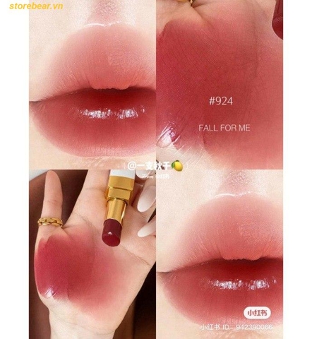Son Chanel Rouge Coco Baume 924 màu Đỏ Đất (Fall For Me)