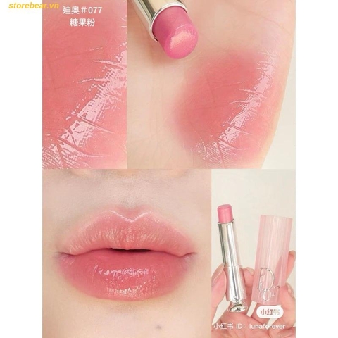 Son Dưỡng Dior Addict Lip Glow Bản 2025 077 Candy Hồng Kẹo