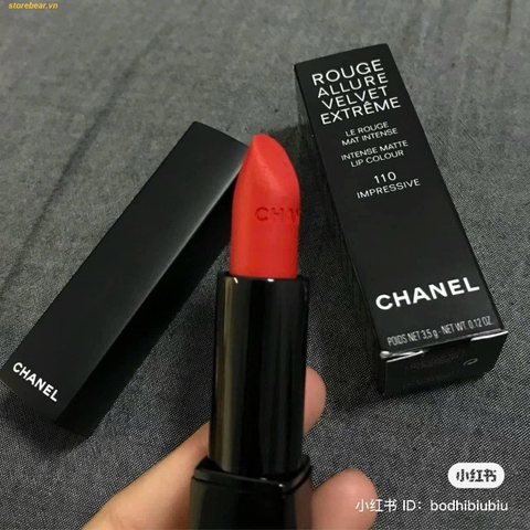 Son Chanel 110 Impressive - Đỏ Cam