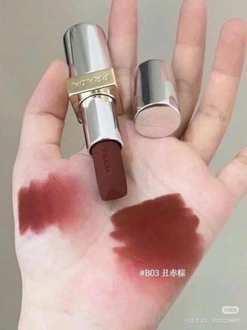 Son Prada MINI Velvet B03 Màu Đỏ Nâu Đất