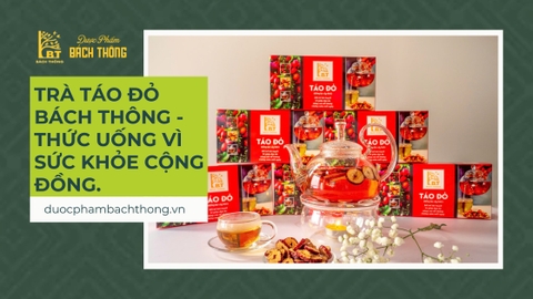 Trà Táo Đỏ Bách Thông -  Thức Uống Vì Sức Khỏe Cộng Đồng.