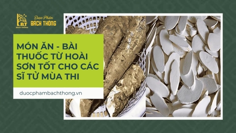Món ăn, bài thuốc từ hoài sơn tốt cho các sĩ tử