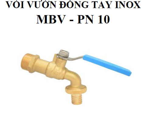 VÒI VƯỜN ĐỒNG TAY INOX MBV - PN10