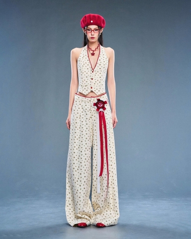 Charm hoa huy chương trắng đỏ - Mystery Charm Charm hoa huy chương trắng đỏ - Mystery Charm