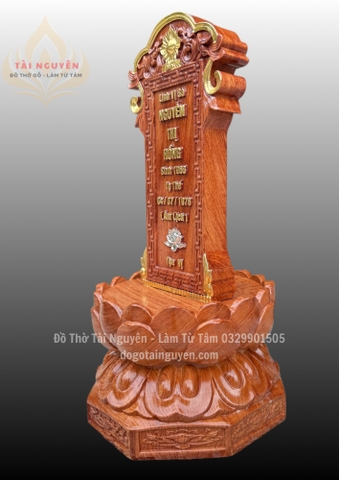 Bài vị đế hoa sen nguyên khối