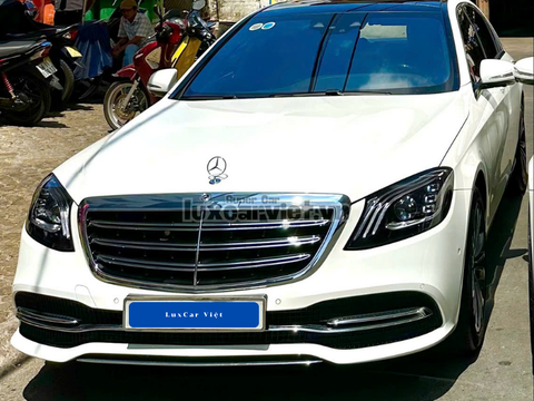 Thuê Xe Mercedes-Benz S450 Luxury 4 Chỗ Màu Trắng Tại TP.HCM – Sedan Hạng Sang, Giá Tốt