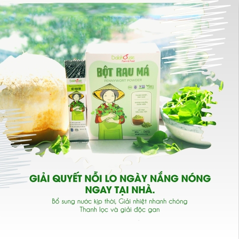 Bột Rau Má Dalahouse – Làm Mát, Đẹp Da, Tiện Lợi Mỗi Ngày