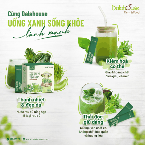 Bột Rau Củ Tự Nhiên Dalahouse