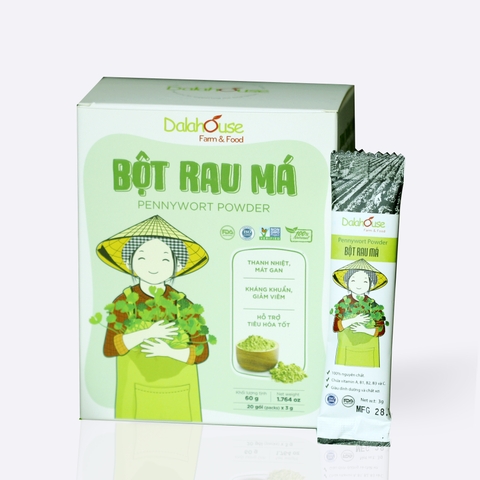 Bột Rau Má Dalahouse – Làm Mát, Đẹp Da, Tiện Lợi Mỗi Ngày