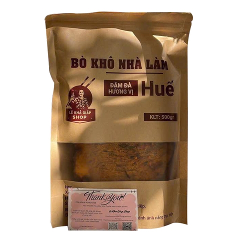 Bò Khô Nhà Làm Đảm Bảo An toàn Thực Phẩm - 1 Túi 500gr