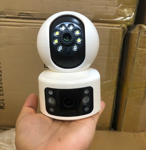 Camera Wi-Fi Trong Nhà 2 Mắt – Full HD, Quay Quét, Đàm Thoại 2 Chiều, Quan Sát Ngày Đêm