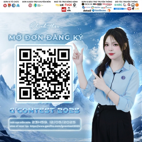 CHÍNH THỨC MỞ ĐƠN ĐĂNG KÝ CUỘC THI G’CONTEST 2025