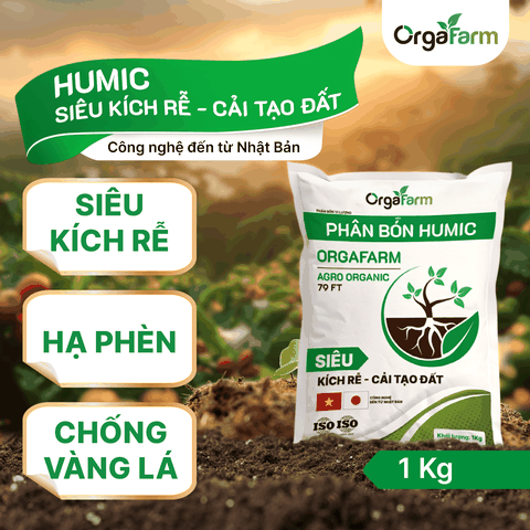 Phân Bón Hữu Cơ Humic OrgaFarm - 1KG