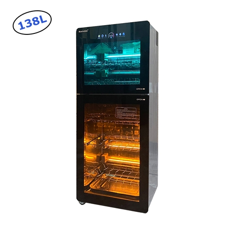 Tủ sấy bát đĩa dung tích 138L, công nghệ tiệt trùng Ozone tiên tiến