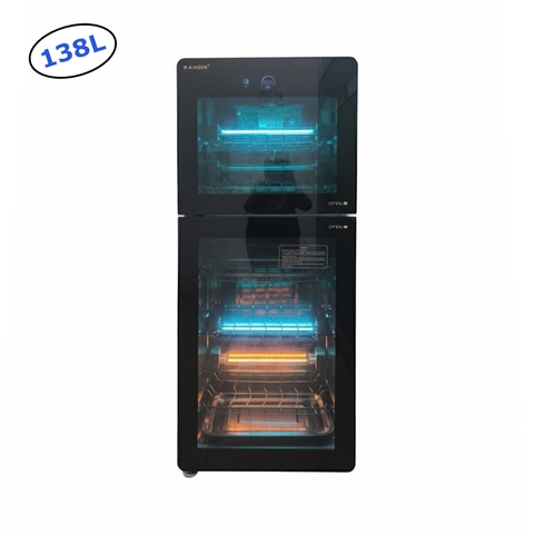 Tủ sấy tiệt trùng 138L, tủ cực tím kết hợp Ozone