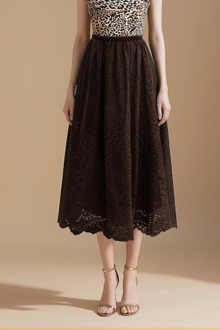 Chân Váy Ren Nâu CK-TPCMT25CV1AT