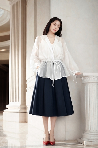 Áo Tơ Mentosa Rút Eo Mentosa 2 Màu-ATMTS220925L1