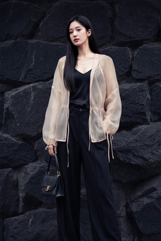 Áo Tơ Mentosa Rút Eo Mentosa 2 Màu-ATMTS220925L1