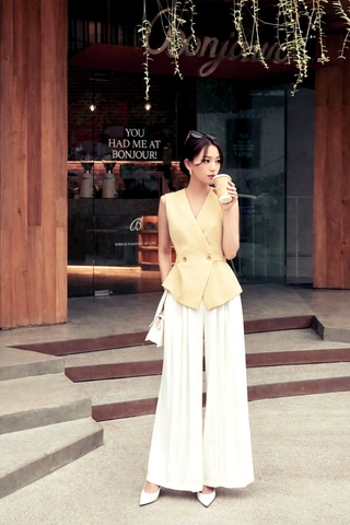 Áo Gile Vest Mentosa Đắp Chéo-VMTS130925L1