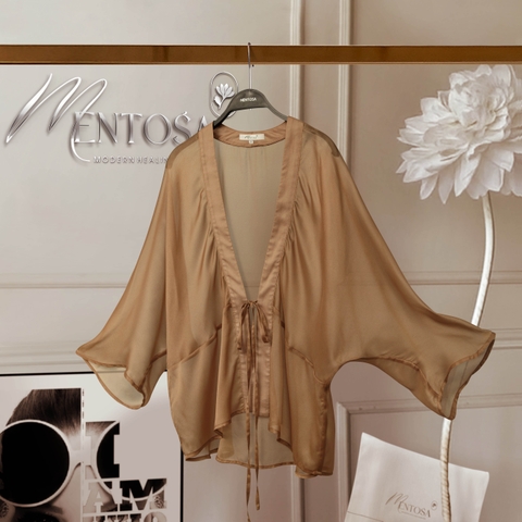 Áo Choàng Mentosa Buộc Dây 2 Màu-KMTS130925L1