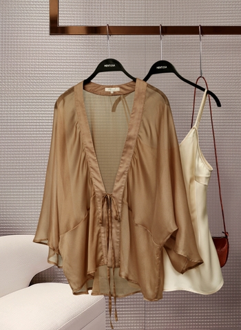 Áo Choàng Mentosa Buộc Dây 2 Màu-KMTS130925L1