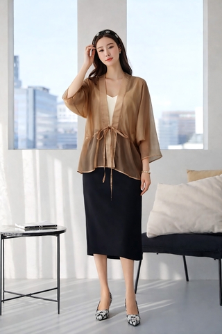 Áo Choàng Mentosa Buộc Dây 2 Màu-KMTS130925L1