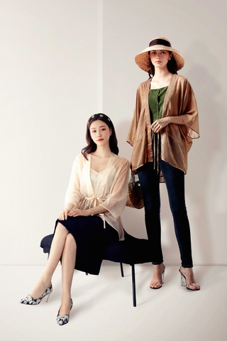 Áo Choàng Mentosa Buộc Dây 2 Màu-KMTS130925L1