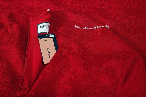 Áo Dài Mentosa Gấm Hoa-MTS310122401