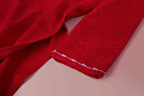 Áo Dài Mentosa Gấm Hoa-MTS310122401