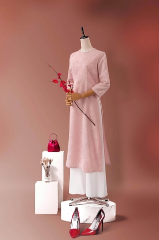 Áo Dài Mentosa Gấm Hoa-MTS310122401