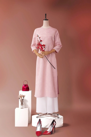 Áo Dài Mentosa Gấm Hoa-MTS310122401