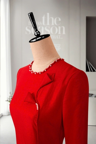 Áo Dài Mentosa Hoa Rum-KTS212122401