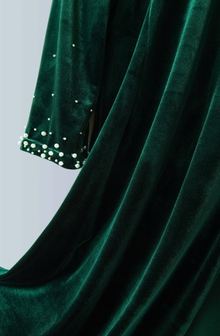 Áo Dài Mentosa Nhung Ngọc Trai-MTS211122402