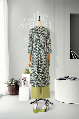 Áo Dài Mentosa Lụa Hoa-MTS321122402