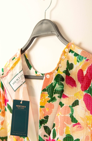 Áo Dài Mentosa Tơ Hoa-MTS321122401