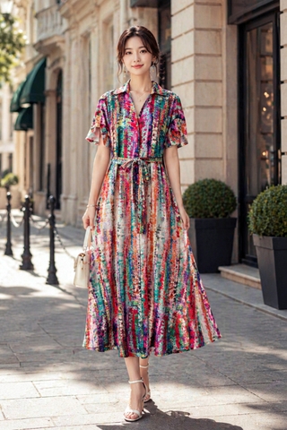 Đầm Katosa Tơ Lụa Satin-KTS230106