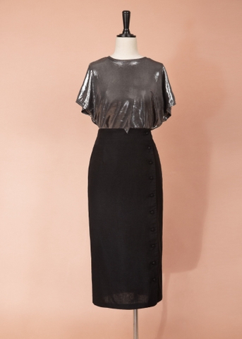 Chân Váy Katosa 3 Line Gài Nút-KTS32503249