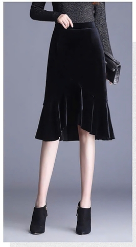 Chân Váy ZR Nhung Đuôi Cá - ZR304122402