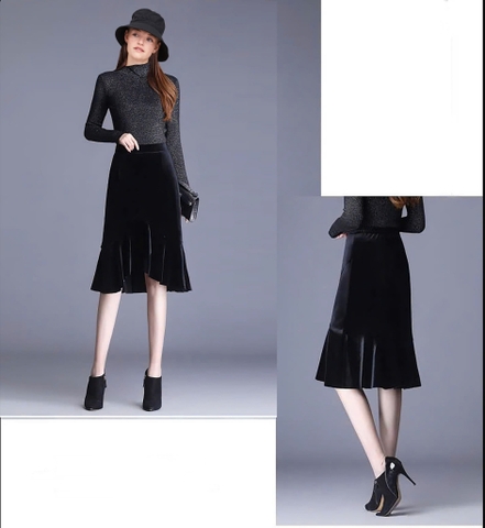 Chân Váy ZR Nhung Đuôi Cá - ZR304122402