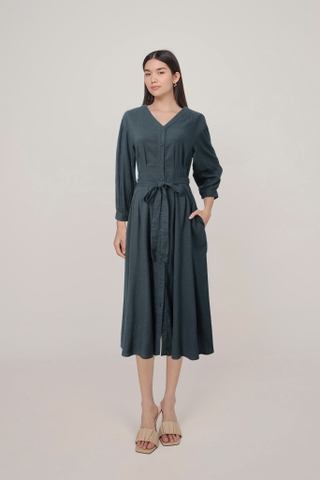 Đầm Katosa Cổ Tim Tay Ly 2 Màu-KTS32409247