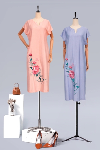 Đầm Katosa Thêu Mẫu Đơn Cổ Y-KTS20403252