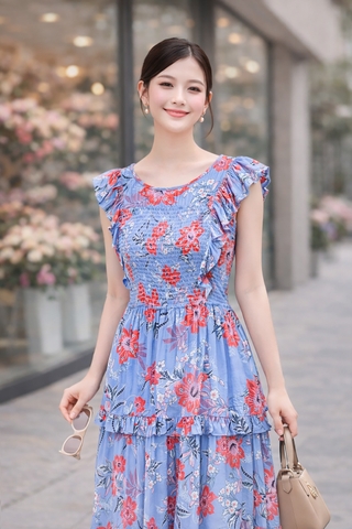 Đầm Katosa Maxi Smoking-TPSXD290623